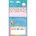 Apli Etiquetas Adhesivas Color Birthday - Tamaño 76x39mm - 9 Etiquetas de Alta Calidad - Adhesivo Permanente - Ideal para Regalos - Color Blanco (10 uds)