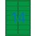 Apli Etiquetas Verdes Permanentes 99.1 x 38.1mm 20 Hojas