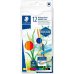 Staedtler 146 10C Pack de 12 Lapices de Colores Acuarelables - Resistentes a la Rotura - Colores Surtidos