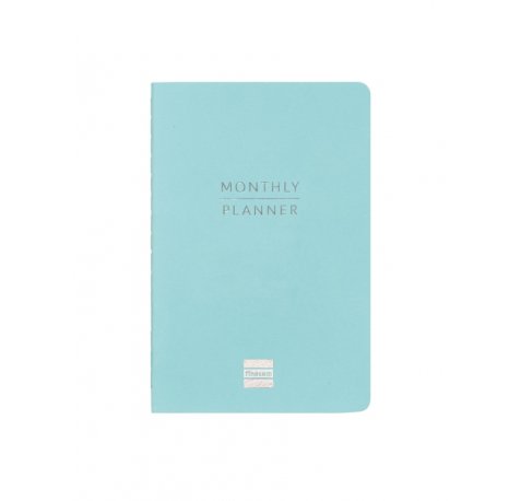 Finocam Haiku Planificador sin Fechar - Internacional - Mes Vista - Formato M3 - 100x150mm - Papel de 95g/m2 - Hojas con Punteado - 16 Meses - Color Azul