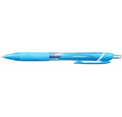 Uni-ball JetStream Sport SXN-150C-07 Boligrafo Retractil - Punta de Bola 0.7mm - Tinta Pigmentada Resistente al Agua y Luz - Secado Instantaneo - Color Azul Claro (10 uds)