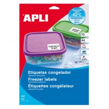 Apli Etiquetas Blancas Especial Congelador 210 x 148mm 10 Hojas