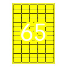 Apli Etiquetas Amarillo Fluorescente Permanentes 38.1 x 21.2mm 20 Hojas