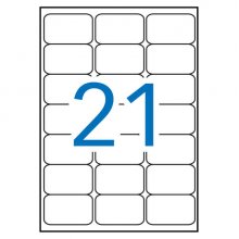 Apli Etiquetas Blancas Resistentes Intemperie 63.5 x 38.1mm 20 Hojas