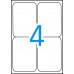 Apli Etiquetas Blancas Resistentes Intemperie 99.1 x 139mm 20 Hojas