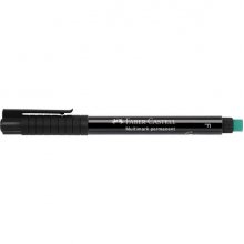 Faber-Castell Multimark Rotulador Permanente - Ancho de Trazo 0.6mm - Goma de Borrar Integrada - Resistente a la Luz y al Agua - Color Negro