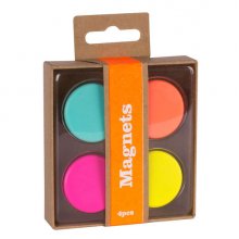 Apli Fluor Collection Imanes - Caja Kraft con 4 Imanes Fluorescentes Surtidos - Recambio para Expositor 15146