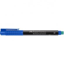 Faber-Castell Multimark Rotulador Permanente - Ancho de Trazo 0.4mm - Goma de Borrar Integrada - Resistente a la Luz y al Agua - Color Azul Faber-Castell Multimark Rotulador Permanente - Ancho de Trazo 0.4mm - Goma de Borrar Integrada - Resistente a la Luz y al Agua - Color Azul