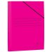 Mariola Carpeta de Carton Plastificado Folio 500gr/m2 - Medidas 34x25cm - Cierre con Goma Elastica - Color Fucsia (20 uds)