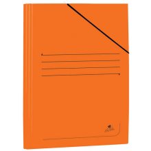 Mariola Carpeta de Carton Plastificado Folio 500gr/m2 - Medidas 34x25cm - Cierre con Goma Elastica - Color Naranja (20 uds)