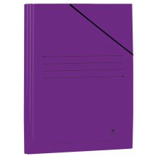 Mariola Carpeta de Carton Plastificado Folio 500gr/m2 - Medidas 34x25cm - Cierre con Goma Elastica - Color Violeta (20 uds)