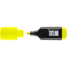 Faber-Castell TXTLNR Marcador Fluorescente - Punta Biselada - Trazo entre 1, 2 y 5 mm - Tinta con Base de Agua - Color Amarillo (10 uds)