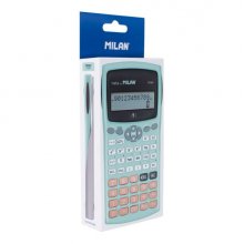 Milan Silver M240 Calculadora Cientifica - Embalaje de Carton - Color Turquesa