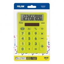 Milan Acid Calculadora de Sobremesa - 10 Digitos - Blister - Color Amarillo