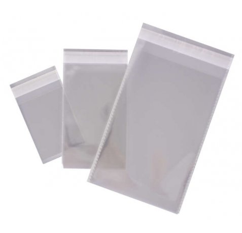 Apli Bolsas Polipropileno Transparente con Cierre Adhesivo - 80 x 120mm - Galga 120 - Alta Resistencia y Flexibilidad - Uso Alimenticio