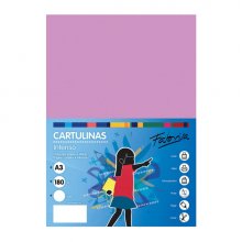 Fabrisa Pack de 25 Cartulinas 180 g/m² - Tamaño A3 - Color Lila