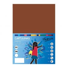 Fabrisa Pack de 25 Cartulinas 180 g/m² - Tamaño A3 - Color Marron