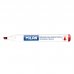 Milan Rotuladores para Pizarra Blanca con Punta Biselada - Punta 1 - 4 mm - Tinta a Base de Alcohol - Borrable en Seco - Color Rojo (12 uds)