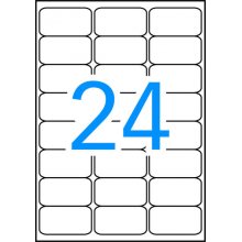Apli Etiquetas Blancas Resistentes Intemperie 63.5 x 33.9mm 10 Hojas