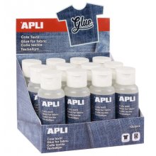 Apli Cola Textil Especial - 80ml - Resistente al Lavado - Ideal para Tejidos - Transparente (12 uds)