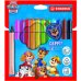 Stabilo Cappi Patrulla Canina Pack con 12 Rotuladores - Trazo de 1mm aprox. - Anilla en el Tapon - Incluye Insignia de Chase - Colores Surtidos