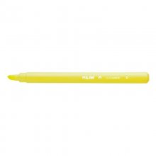 Milan Junior Marcador Fluorescente - Punta Biselada 1 - 4mm - Color Amarillo (22 uds)