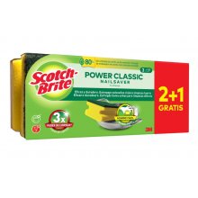 Scotch-Brite Classic Pack de 3 Estropajos de Cocina - Proteccion para los Dedos - Promocion 2 + 1 Gratis - Color Amarillo Scotch-Brite Classic Pack de 3 Estropajos de Cocina - Proteccion para los Dedos - Promocion 2 + 1 Gratis - Color Amarillo