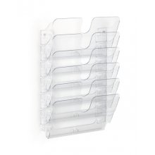 Durable Flexiplus 6 Dispensador para Folletos A4 Horizontal - Transparente