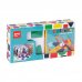Apli Libro de Pegatinas Formas Geometricas - Tamaño 100x100x40mm - 10 Paginas de Carton Rigido 3mm - 4 Hojas de Gomets Removibles - Alto Valor Didactico - Diseño Infantil y Colorido - Resistente y Facil de Manejar