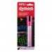 Apli Rotulador de Tiza Liquida Rosa - Punta Redonda de 5.5mm - Ideal para Pizarras, Plastico, Ventanas, Ceramica, Vinilos, Metal, Etc - Facil de Borrar con Paño Humedo - Secado Rapido y Libre de Toxicos