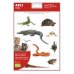 Apli Gomets Tematicos Realistas de Reptiles y Anfibios - 20 Gomets - Imagenes Realistas para Relacionar Animales - Adhesivo Removible - Adhesivo Base Agua - Libre de Disolventes - Descubre el Surtido (5 uds)