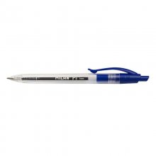 Milan P1 Boligrafo de Bola Retractil - Punta Redonda 1mm - Cuerpo Transparente - Color Azul (25 uds)