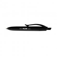 Milan P1 Touch Mini Boligrafo de Bola Retractil - Punta Redonda 1mm - Tinta con Base de Aceite - Escritura Suave - Color Negro (40 uds)