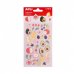 Apli Bolsa de Pegatinas con Frutas - Acabado Epoxy - Adhesivo Permanente - Ideal para Scrapbooking y Decoracion - Fomenta Creatividad y Psicomotricidad Infantil