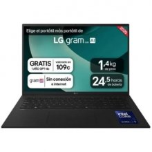 LG Gram 17Z90TL-G.AU88BN Portatil 17" Intel Core Ultra 7 258V - 32GB DDR5 - 1TB SSD - Windows 11 Home - Color Negro - Teclado QWERTY (ES)
