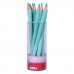 Apli Lapices Jumbo Pastel Turquesa - Mina de 5mm - Forma Triangular para Niños - 10mm de Diametro - Pack de 18 Unidades (18 uds)