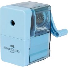 Faber-Castell Sky Blue Afilalapices de Manivela - Para Lapices de hasta 8.4mm Ã? - Cuchilla Giratoria de Metal - Color Azul