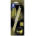 Staedtler Norix Pack de 2 Lapices de Grafito HB + Borrador + Sacapuntas - Madera Negra - DiseÃ±o Inteligente