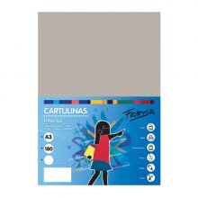 Fabrisa Pack de 25 Cartulinas 180 g/m² - Tamaño A3 - Color Gris