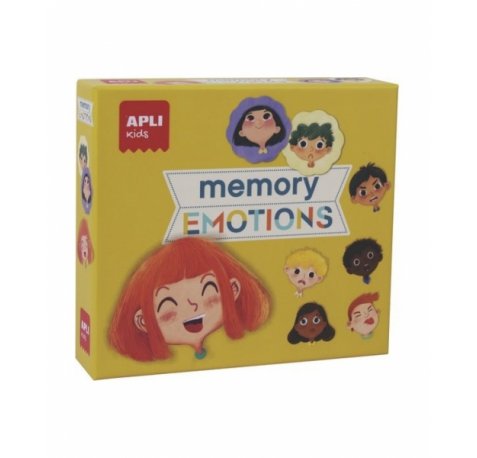 Apli Memory Emotions - Estimula la Memoria - Enseña a Expresar Emociones - Piezas Resistentes y Seguras - Mejora Concentracion y Habilidades