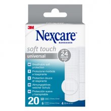 Nexcare Universal Soft Touch Pack de 20 Apositos Surtidos - Transpirable - Tacto Agradable - Color Blanco Nexcare Universal Soft Touch Pack de 20 Apositos Surtidos - Transpirable - Tacto Agradable - Color Blanco