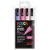 Posca PC-5M Estuche de 4 Marcadores de Pintura - Punta de Bala 1.8-2.5mm - Tinta Base al Agua - Resistente a la Luz - Color Surtido