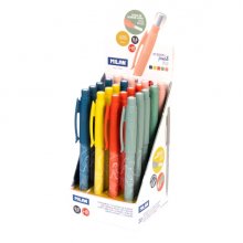 Milan Lava Expositor con 20 Portaminas 0.5mm - Dureza HB - Colores Surtidos