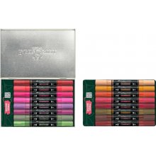 Faber-Castell Multimark Acrylic Style It: Home Pack con 16 Rotuladores Acrilicos Doble Punta - Puntas Redondas de 1mm y 3mm - Tinta Acrilica a Base de Agua - Colores Surtidos