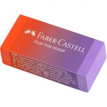 Faber-Castell Dust Free Flow Expositor con 24 Gomas de Borrar - Libre de PVC - Bajo  Residuo - Colores Surtidos