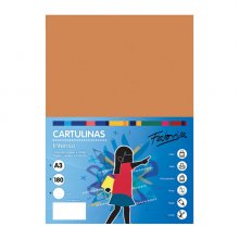 Fabrisa Pack de 25 Cartulinas 180 g/m² - Tamaño A3 - Color Marron Claro
