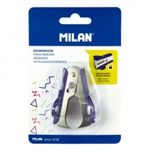 Milan Acid Quitagrapas - Recubrimiento Plastico - Cierre de Seguridad - Color Azul