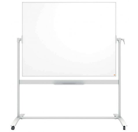 Nobo Pizarra Blanca Movil Nano Clean Classic - 1500x1200mm - Diseño Puntero - Blanco