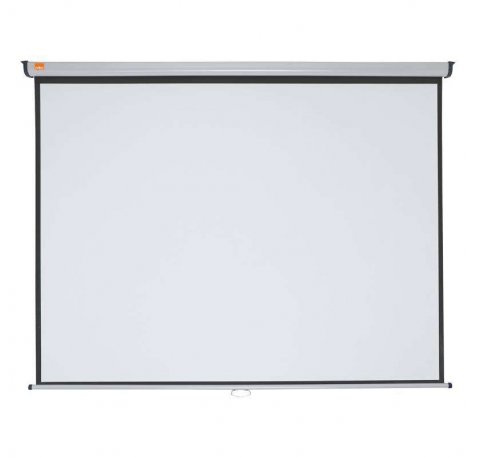 Nobo Pantalla Proyeccion Pared 2000x1513mm Blanca Mate 4:3 - Montaje en Pared o Techo - Carcasa Protectora - Alta Calidad de Proyeccion - Color Blanco