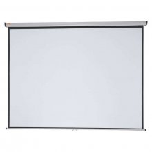 Nobo Pantalla Proyeccion Pared 2400x1813mm Blanca Mate 4:3 - Montaje en Pared o Techo - Carcasa Protectora - Alta Calidad de Proyeccion - Color Blanco